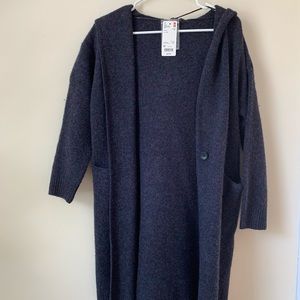NEW Uniqlo Wool Hooded Coat